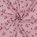 Double gauze: Pienet kukat, vaalea mauve