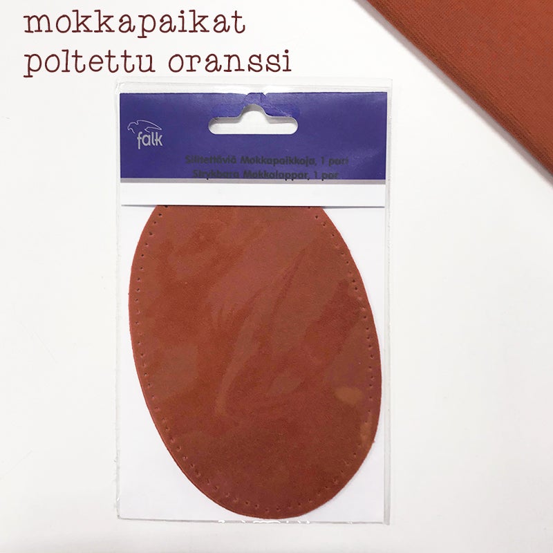 Silitett&auml;v&auml; Mokkapaikka: Poltettu oranssi, 2 paikkaa/pakkaus, 15 x 10 cm
